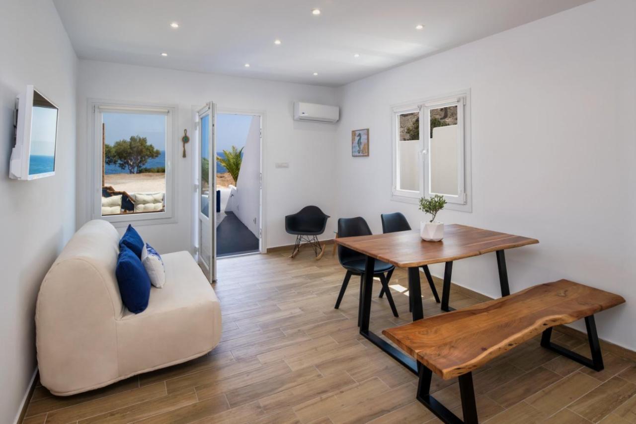 Peaceful Seafront Retreat In Santorini -Sonus Mare Beach Houses Vourvoúlos Esterno foto