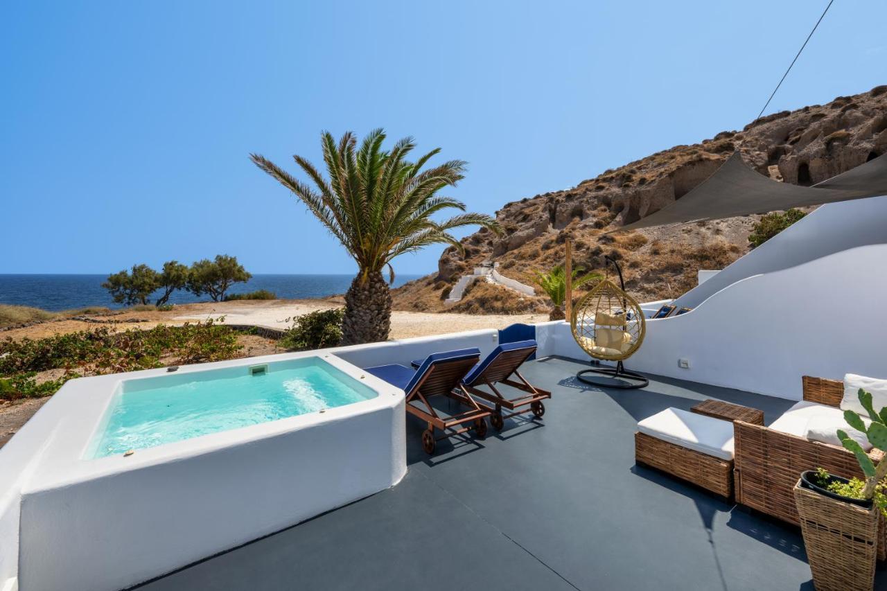 Peaceful Seafront Retreat In Santorini -Sonus Mare Beach Houses Vourvoúlos Esterno foto