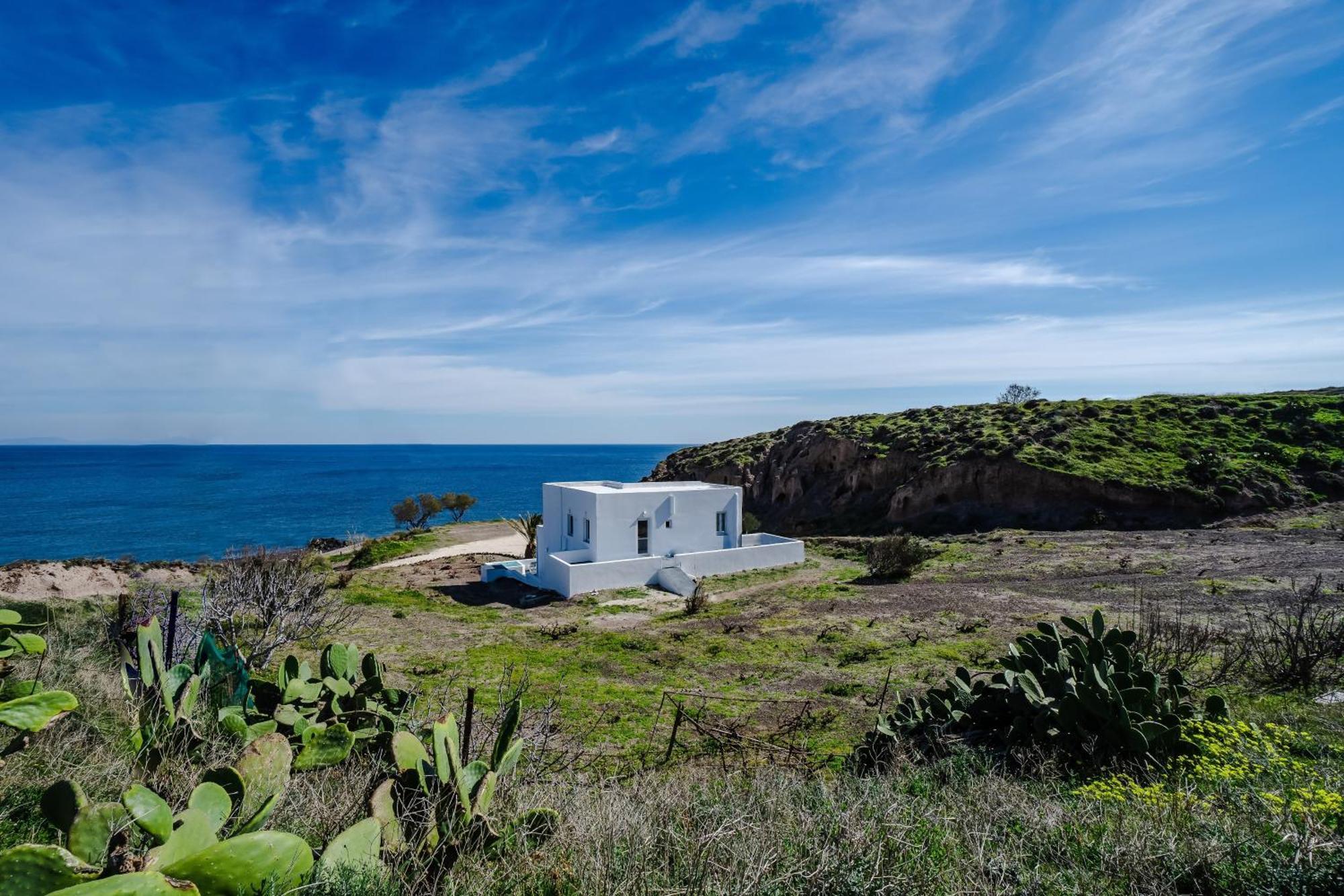 Peaceful Seafront Retreat In Santorini -Sonus Mare Beach Houses Vourvoúlos Esterno foto