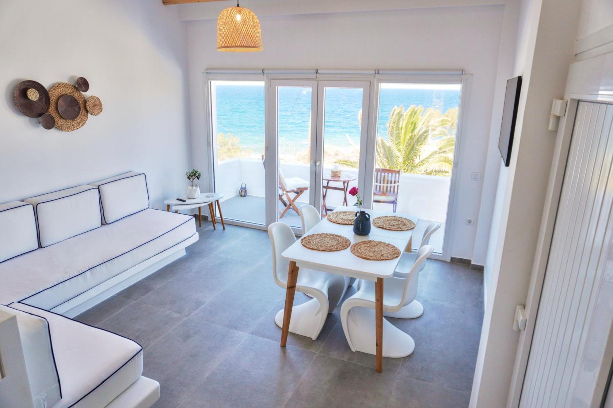 Peaceful Seafront Retreat In Santorini -Sonus Mare Beach Houses Vourvoúlos Esterno foto